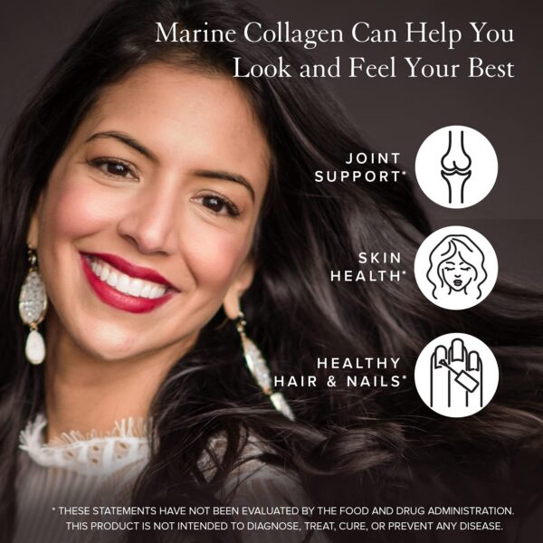 Cucharada de proteína de colágeno marina