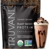 Frente del envase Truvani proteína vegetal chocolate