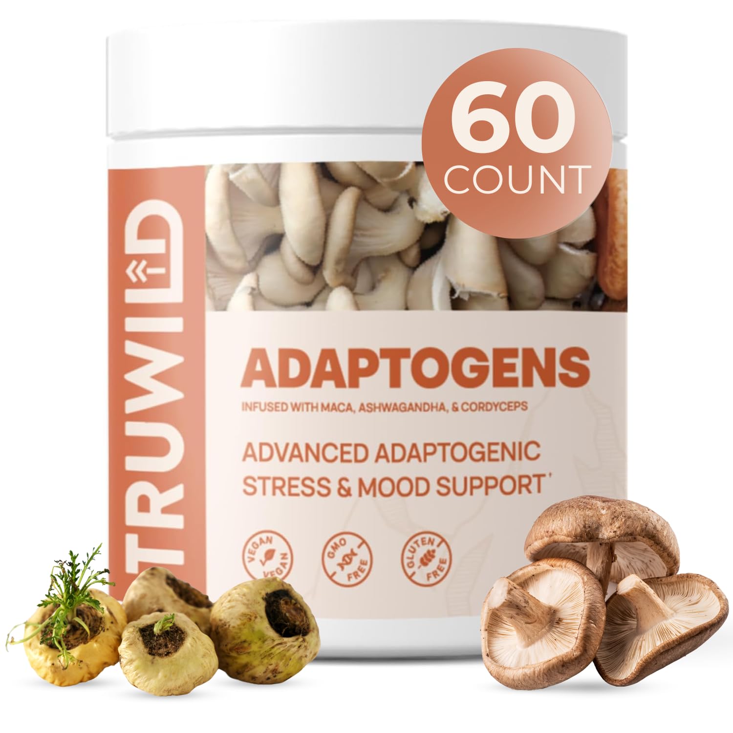 TruWild Adaptogenic Blend with Cordyceps Maca Ashwagandha