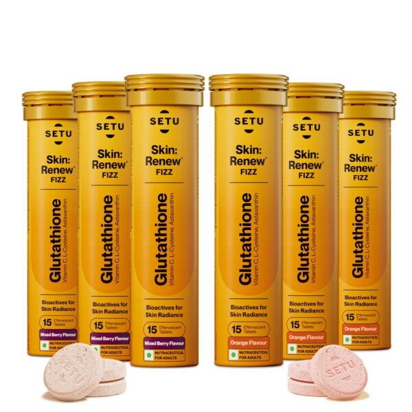 Tubo de tabletas efervescentes SETU glutation 90 unidades