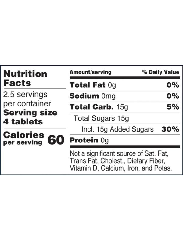 Version 1.0.0 Tubos 10 tabletas glucosa TRUEplus sabor naranja para llevar