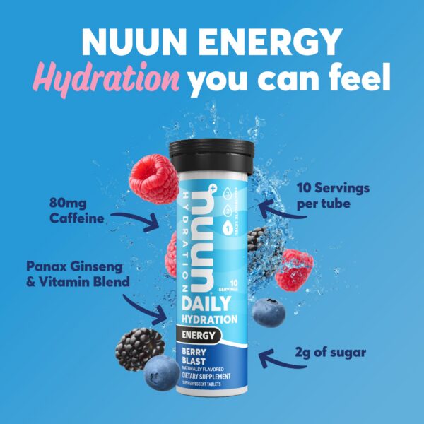 Tabletas efervescentes con cafeína y vitaminas B de Nuun