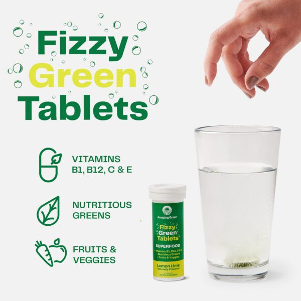 Tubos de tabletas efervescentes Amazing Grass superalimentos verdes