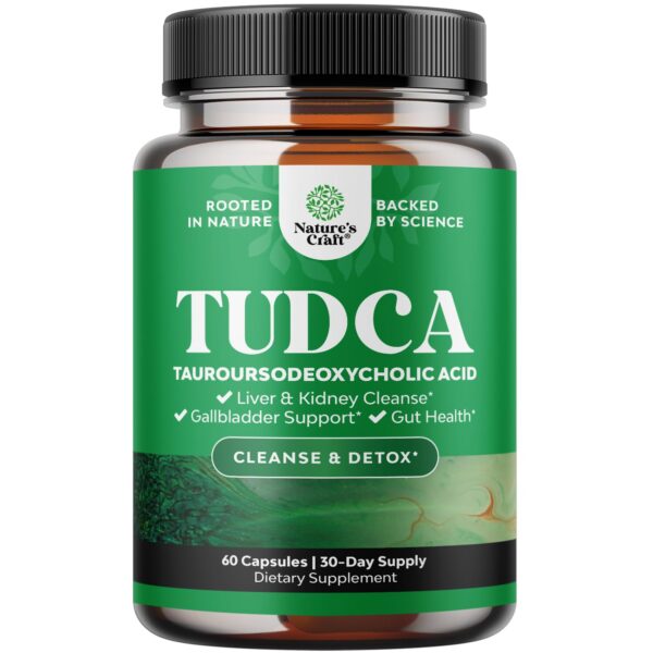 Suplemento TUDCA 500mg Natures Craft para hígado y vesícula