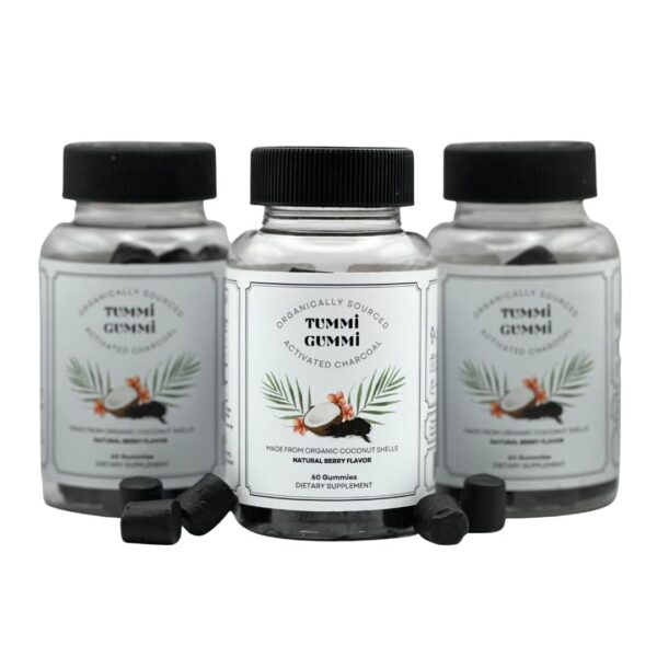 Tummi Gummi gomitas carbón activado orgánico salud digestiva