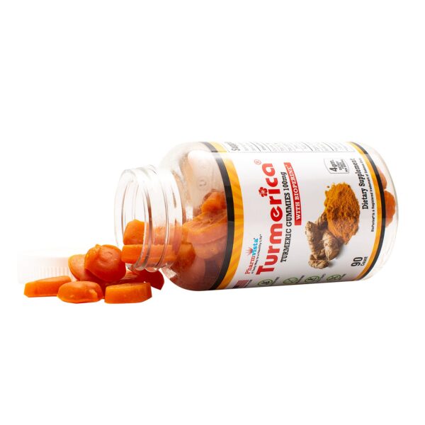 Turmerica gomitas cúrcuma orgánica sin gelatina sabor natural