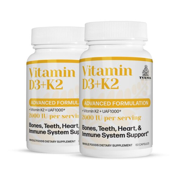 Version 1.0.0 TURNER cápsulas vitamina D3 y K2 paquete 120 unidades