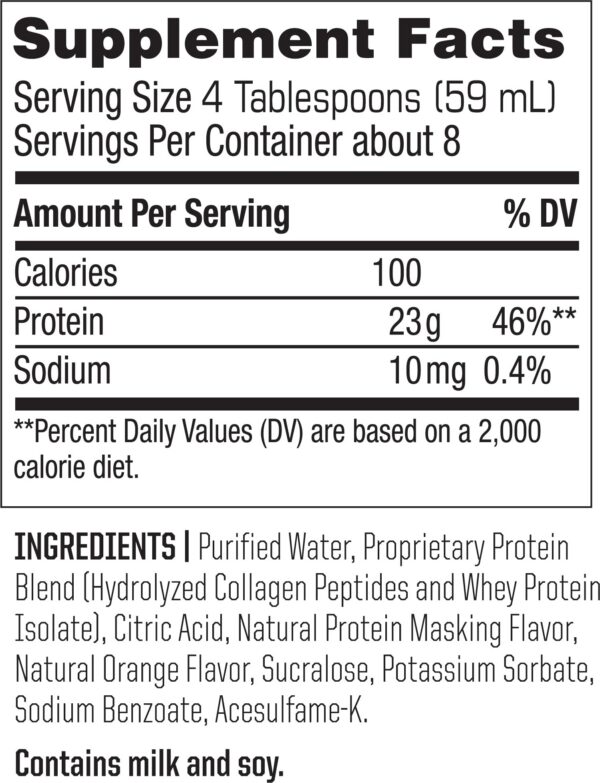 Etiqueta frontal de Amino Fuel