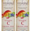 Spray de vitamina C orgánica TyeinGo sabor cereza y mandarina