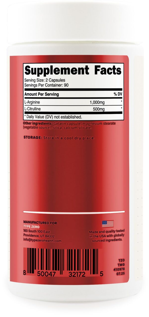 Version 1.0.0 Caja Type Zero L-Arginina + L-Citrulina