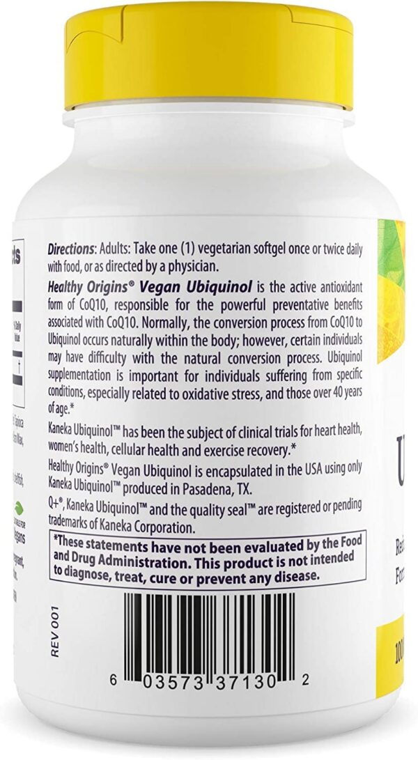 Ubiquinol forma activa CoQ10 para antioxidante y energía celular