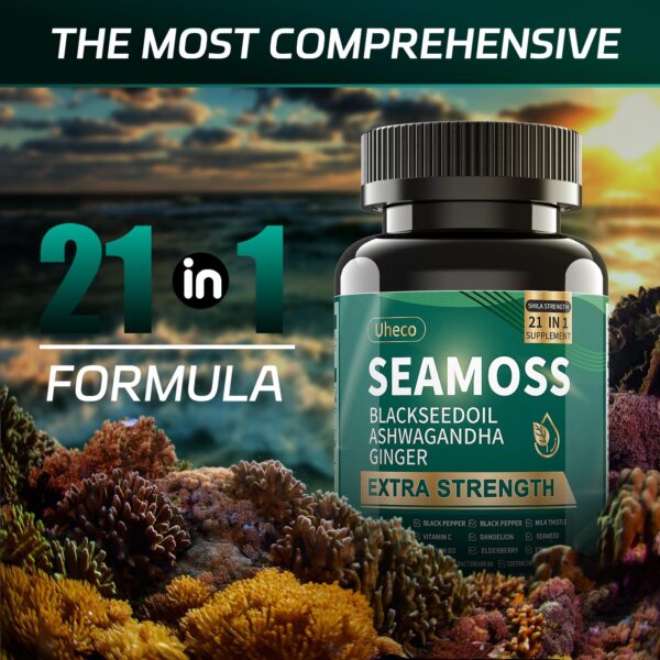 Etiqueta del producto Sea Moss Uheco