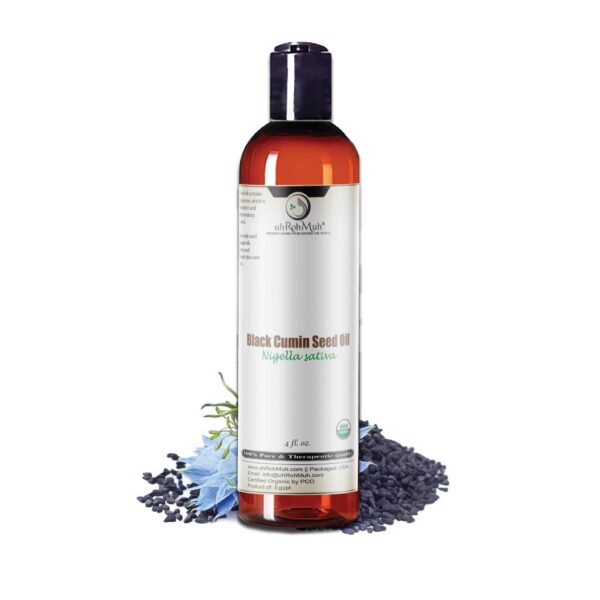 Version 1.0.0 Aceite de comino negro premium orgánico 4 oz