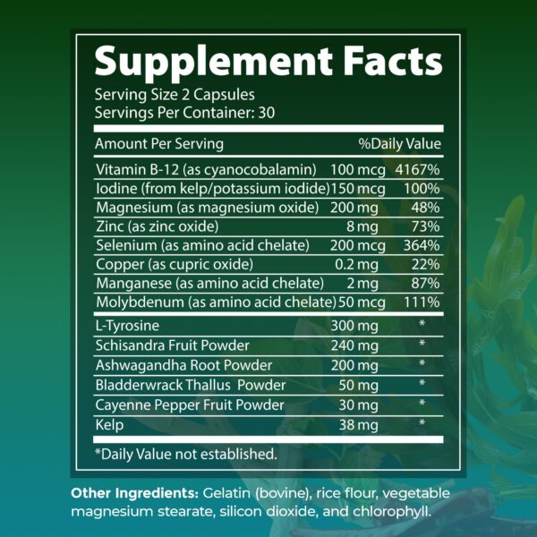 Etiqueta frontal UltaLife tiroides