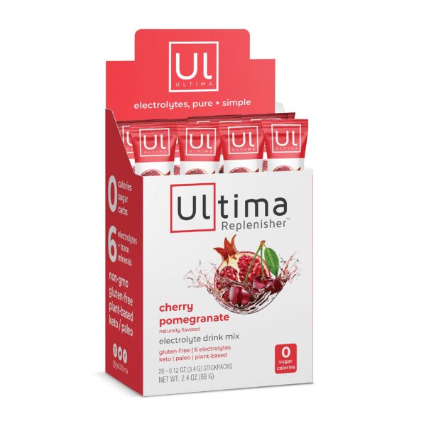 Frasco de Ultima Replenisher con sabor cereza granada