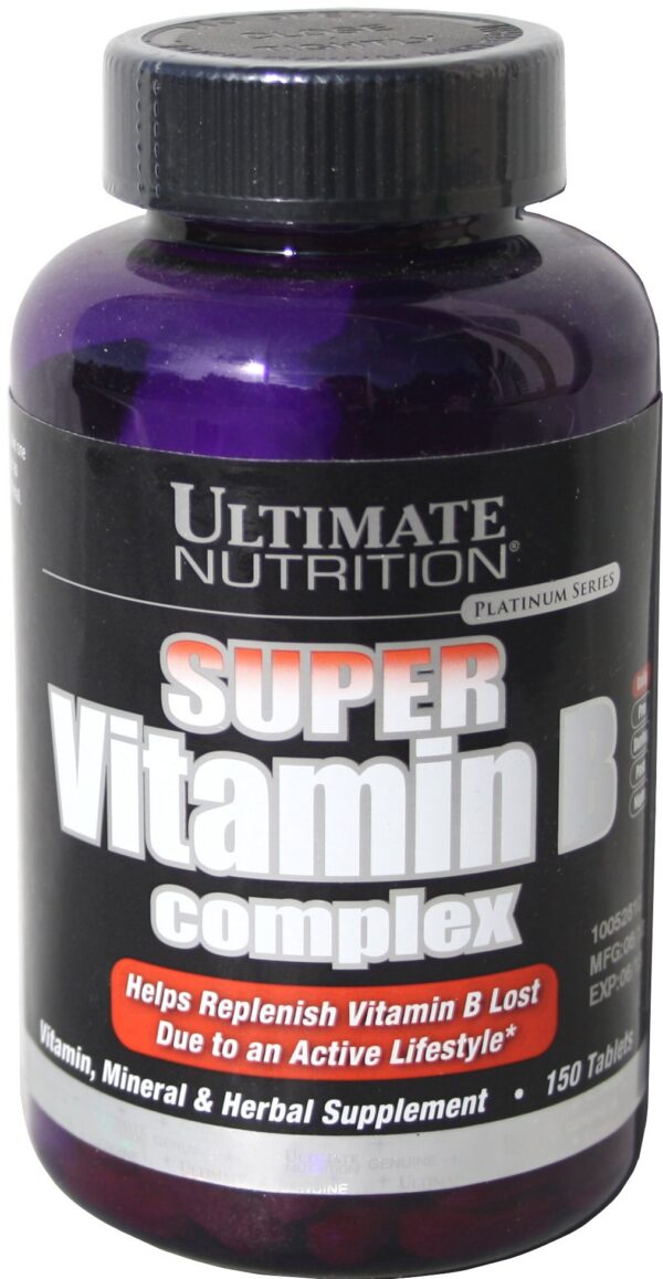 Ultimate Nutrition complejo vitamina B 150 tabletas envase