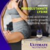 Etiqueta del producto L-Arginina de Ultimate Nutrition