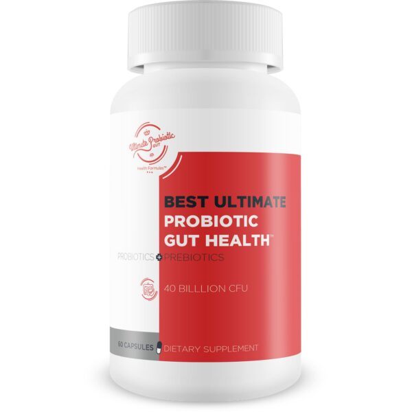 Version 1.0.0 Ultimate Probiotic botella suplemento salud intestinal 40 mil millones cfu