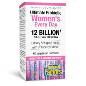 Ultimate probiótico para mujeres Natural Factors frasco