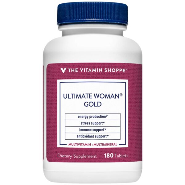 Multivitamínico Ultimate Woman Gold para mujer botella 180 tabletas