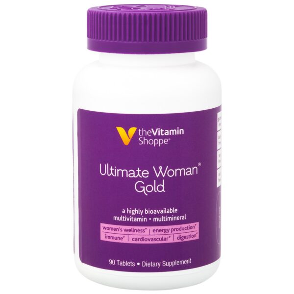 Multivitamínico Ultimate Woman Gold para mujer botella 90 tabletas