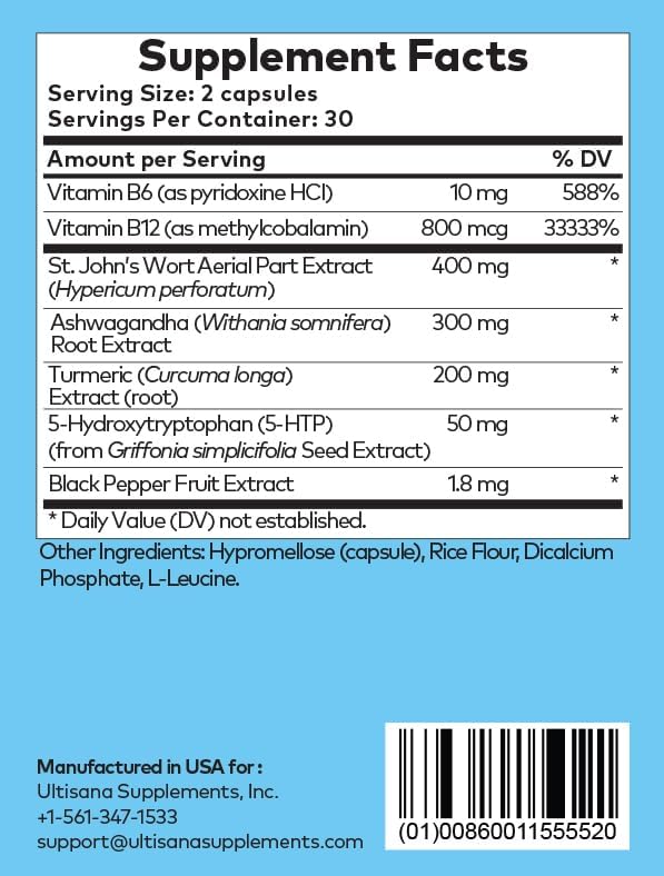 Version 1.0.0 Detalle de cápsulas del suplemento antioxidante Ultisana Stamina