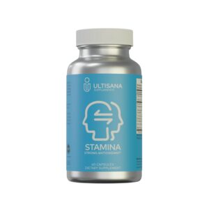 Version 1.0.0 Botella de suplemento Ultisana Stamina antioxidante para alivio del estrés