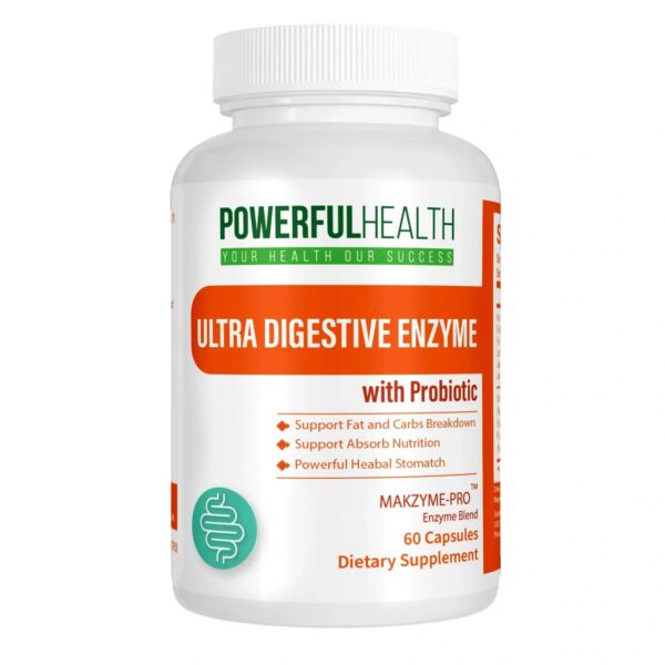 Ultra Digestive Enzyme bottle front