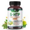 Frasco frontal de ULTRA HERBS 5-HTP con GABA y L-Theanine