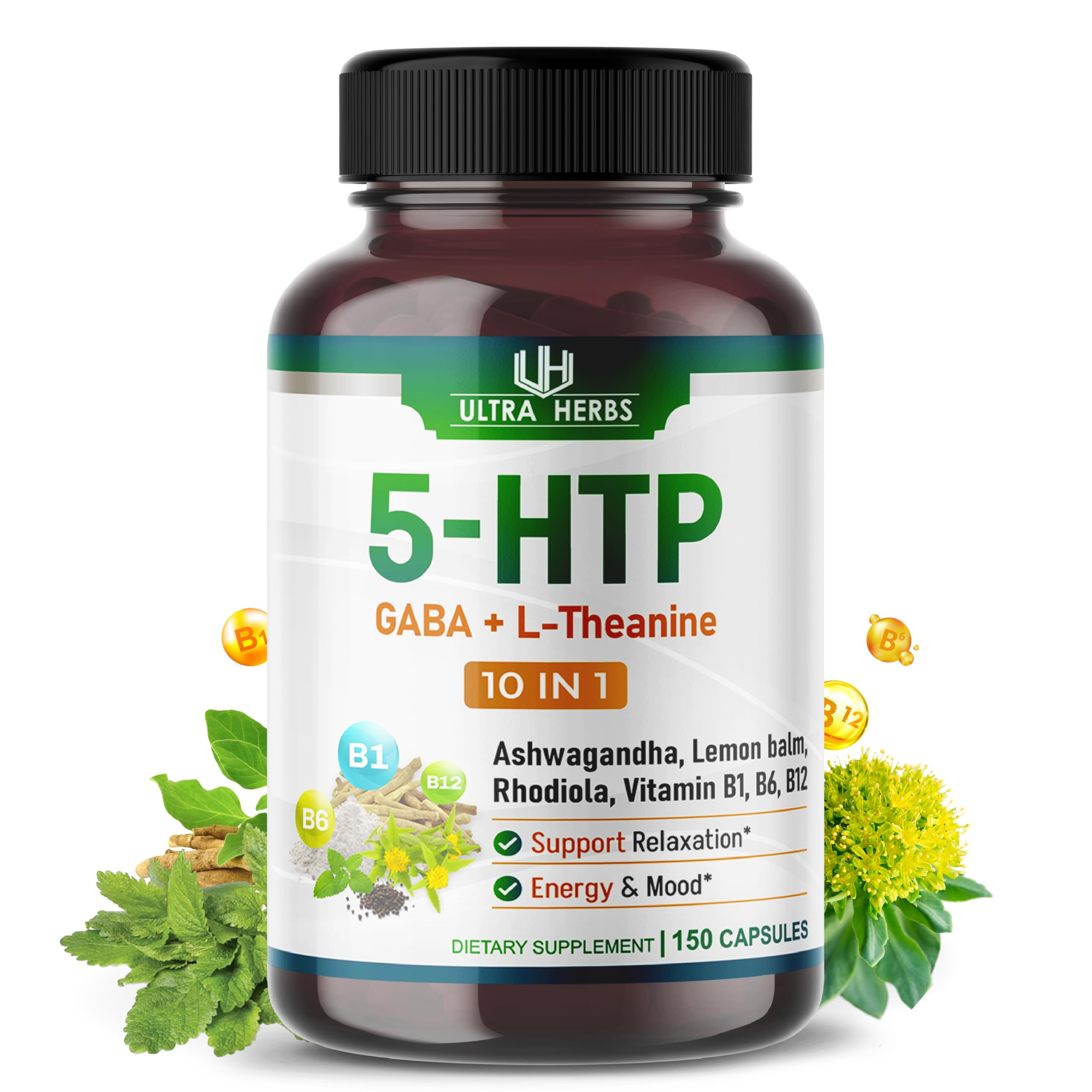ULTRA HERBS 5-HTP GABA L-Theanine