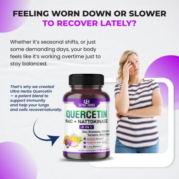 Etiqueta del producto Ultra Herbs Quercetina