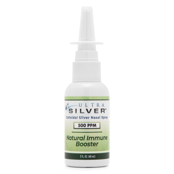 Version 1.0.0 Ultra Silver spray nasal de plata coloidal frasco frontal