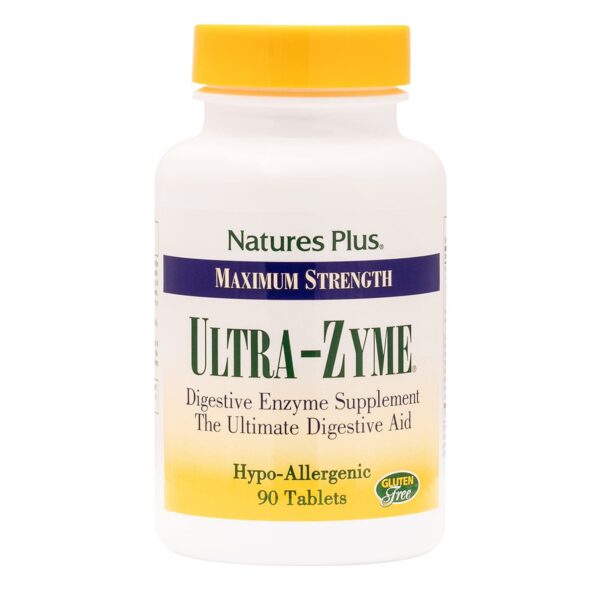 Paquete de Ultra-Zyme Natures Plus suplemento enzimático para digestión