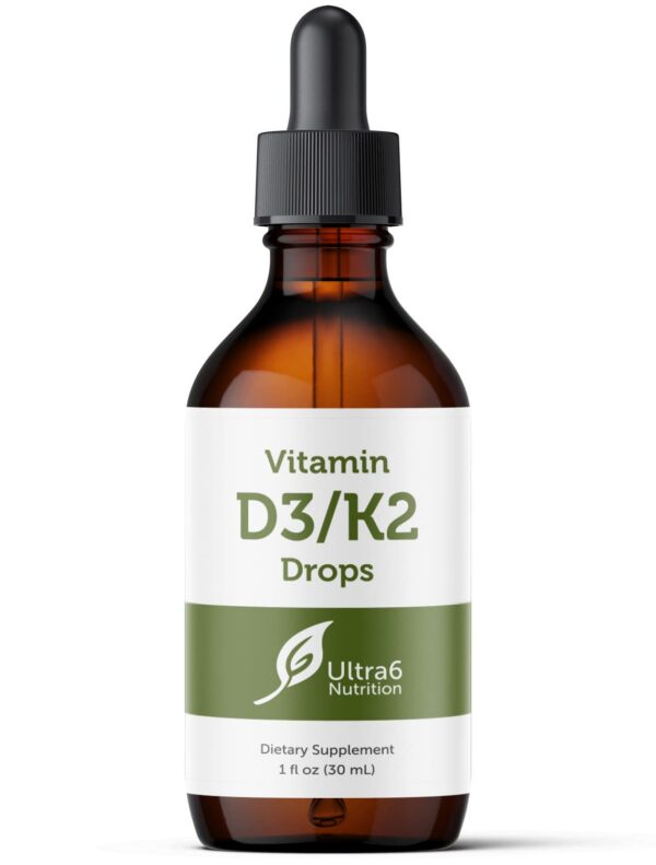 Gotas Ultra6 Nutrition Vitamina D3 y K2 frasco