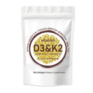 Cápsulas de aceite de coco con D3 y K2 MK-7