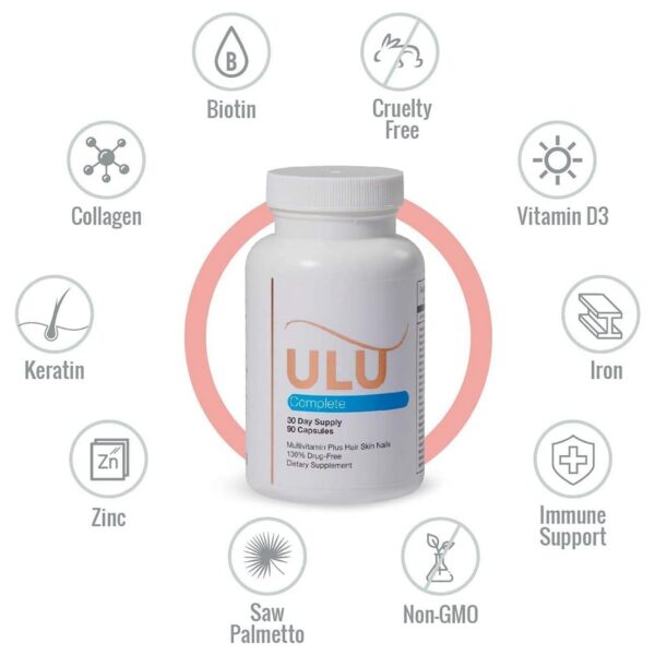 Etiqueta de ULULIFE multivitamínico unisex