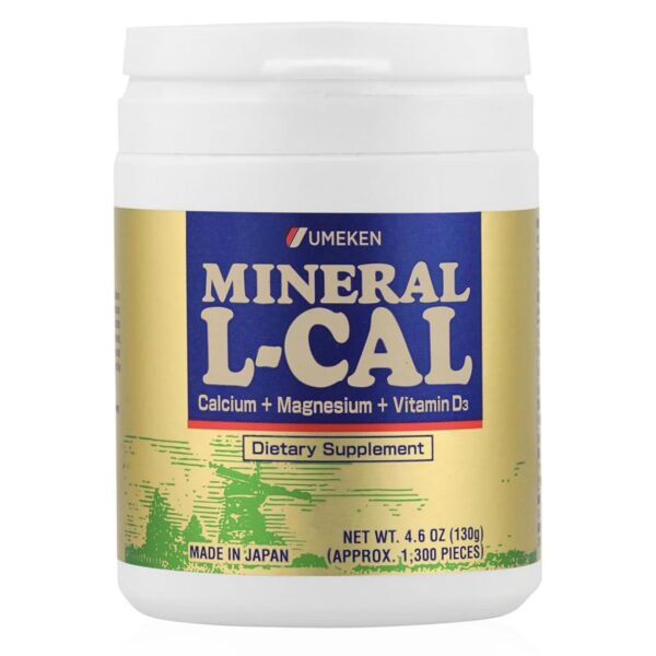 Frente del empaque Umeken Mineral L-Cal Calcium D3