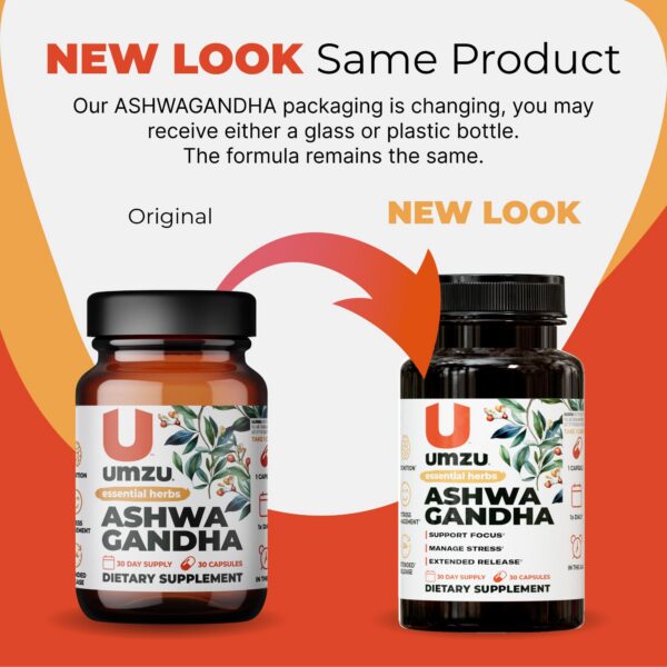 Version 1.0.0 UMZU Ashwagandha cápsulas liberación prolongada bienestar equilibrado