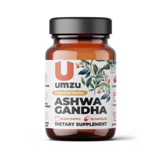 UMZU Ashwagandha suplemento foco memoria estrés 30 cápsulas