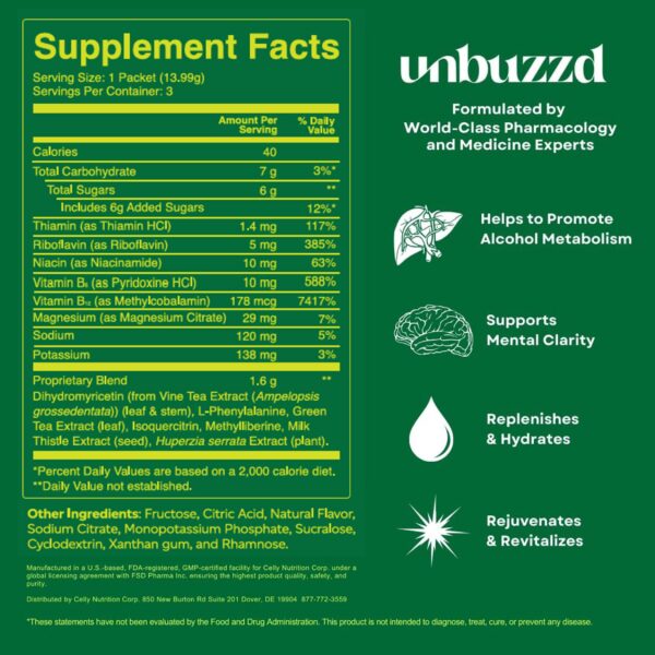 unstick unbuzzd clear-eyed citrus caja frente vista