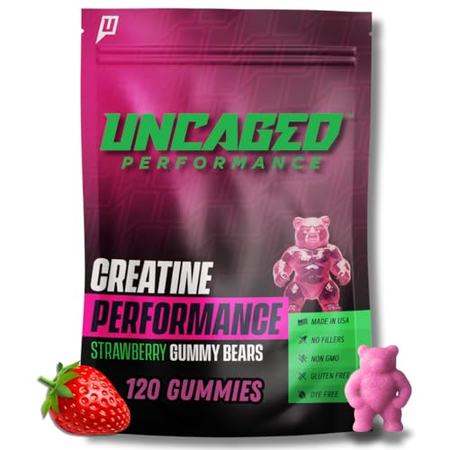 Version 1.0.0 Uncaged Performance gomitas creatina - frente