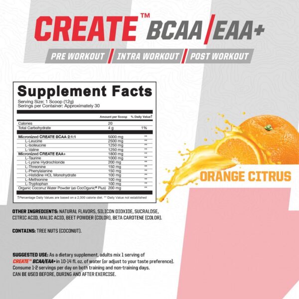 Undefined Create BCAA EAA etiqueta lateral