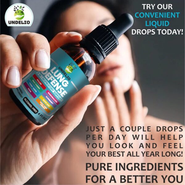 Extractos herbales Undelio para salud respiratoria y pulmonar