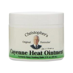 Ungüento caliente de cayena Christopher's Original fórmulas frasco 2 oz
