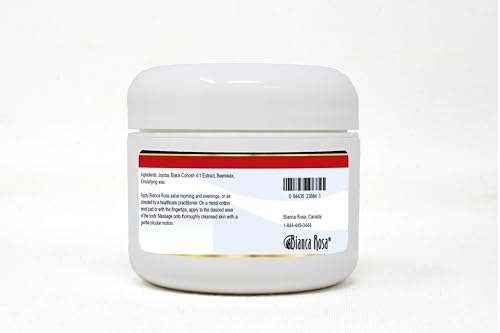 Detalle textura ungüento extracto Cohosh negro Bianca Rosa