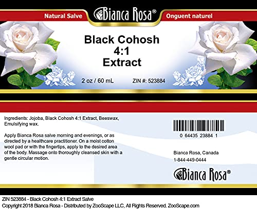 Version 1.0.0 Caja y frascos ungüento extracto Cohosh negro Bianca Rosa