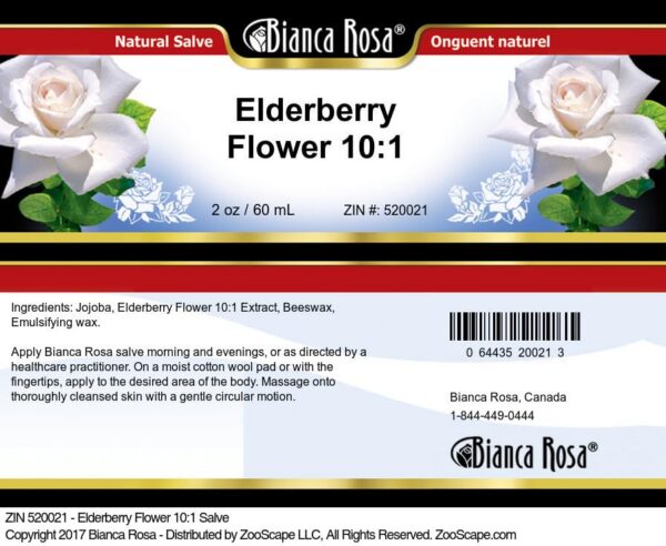 Version 1.0.0 Ungüento natural flor de saúco Bianca Rosa 10:1 2 oz