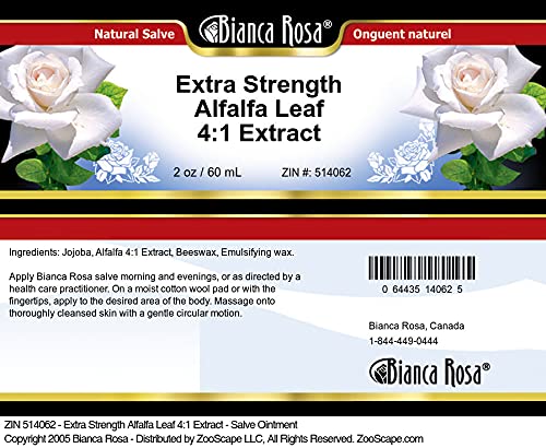 Ungüento natural hoja alfalfa fuerza extra Bianca Rosa