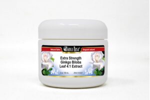 Ungüento salve ginkgo biloba bianca rosa frasco crema