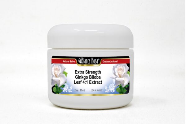 Ungüento salve ginkgo biloba bianca rosa frasco crema